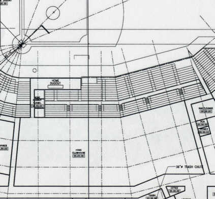 Detail showing clubhouse