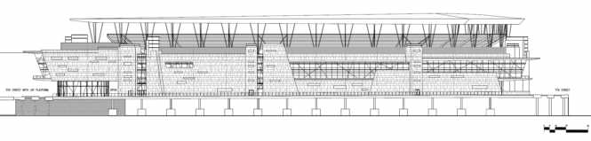Ballpark elevation: Promenade (HERC side)