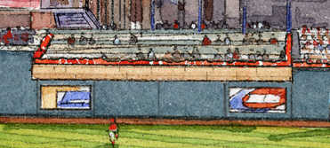 Outfield overhang